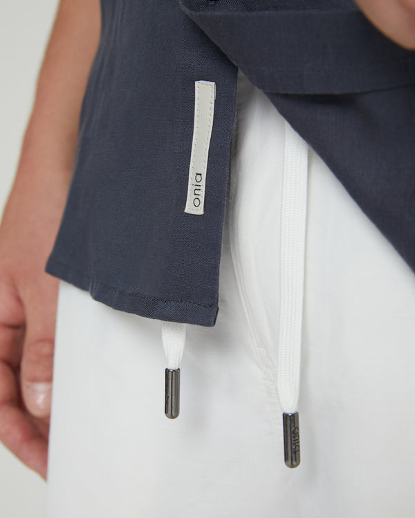 Onia Jack Air Linen Shirt Gunmetal