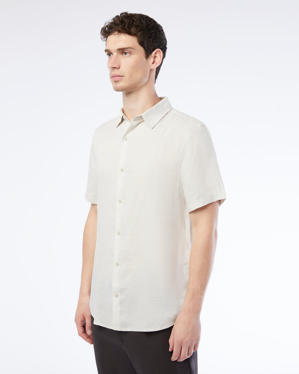Onia Jack Air Linen Shirt Stone