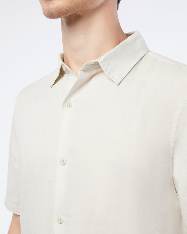 Onia Jack Air Linen Shirt Stone