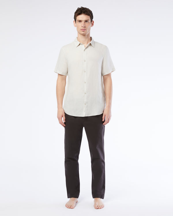Onia Jack Air Linen Shirt Stone
