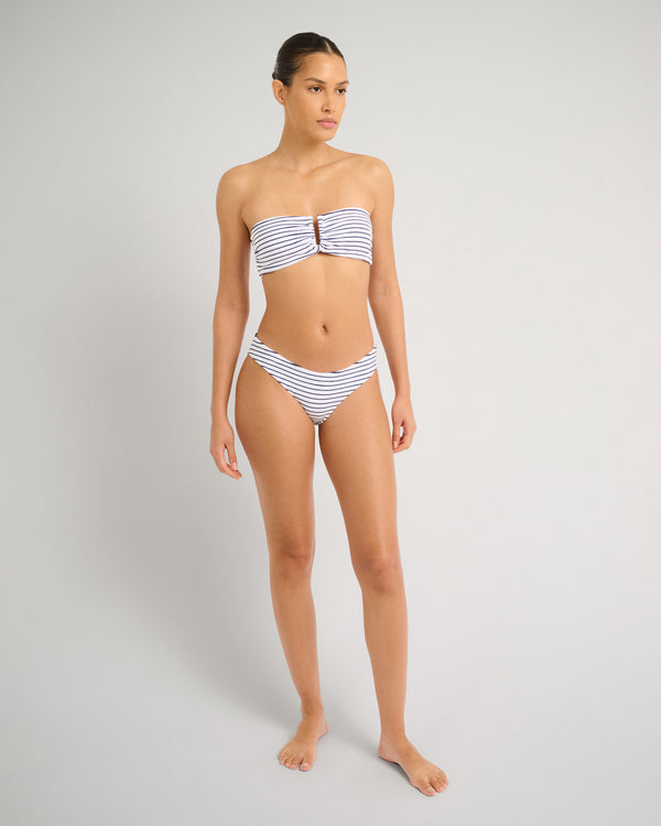 Onia Lily Bikini Bottom White/Deep Navy