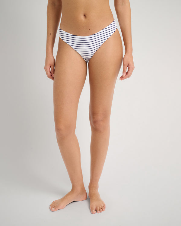 onia Lily Bikini Bottom White/Deep Navy