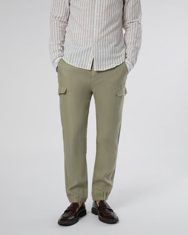 Onia Linen Cargo Jogger Light Olive