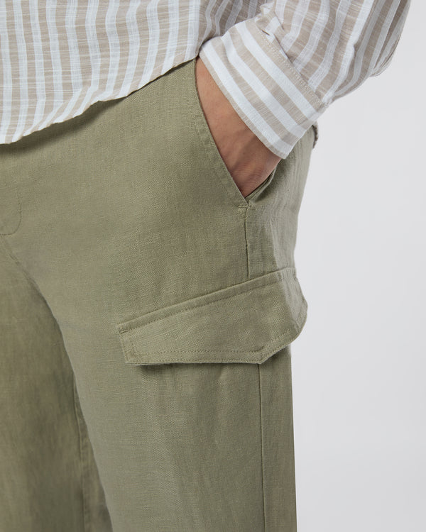 Onia Linen Cargo Jogger Light Olive