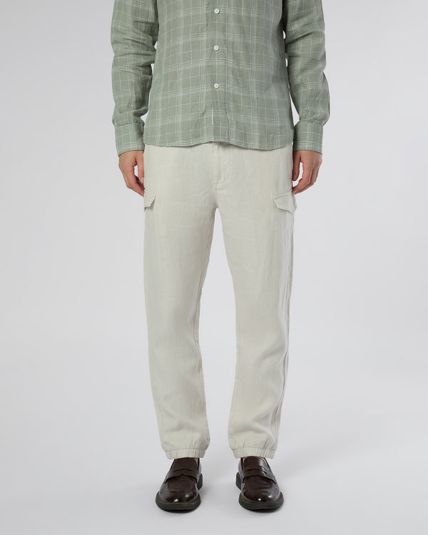 Onia Linen Cargo Jogger Stone