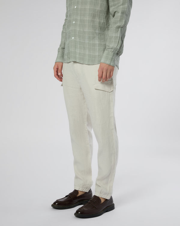 Onia Linen Cargo Jogger Stone