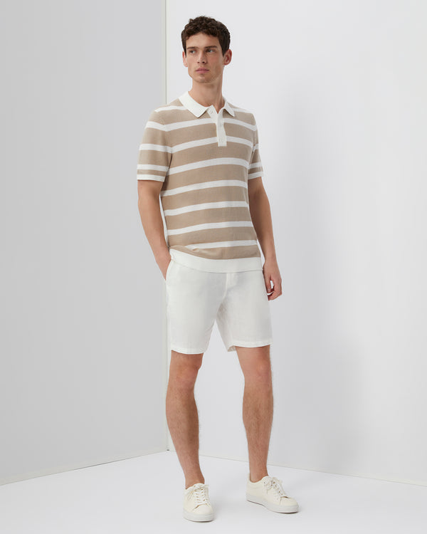 Onia Linen Fixed-Waist Short White