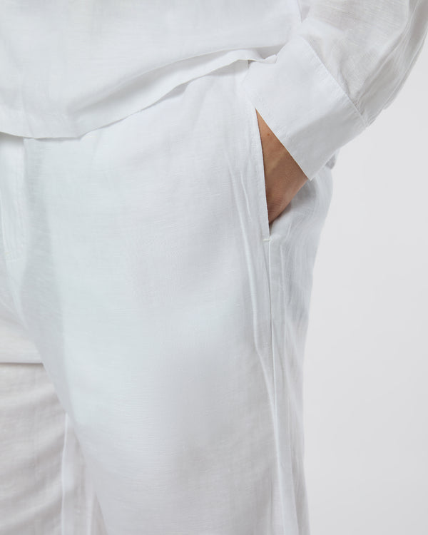 Onia Linen Home Pant White