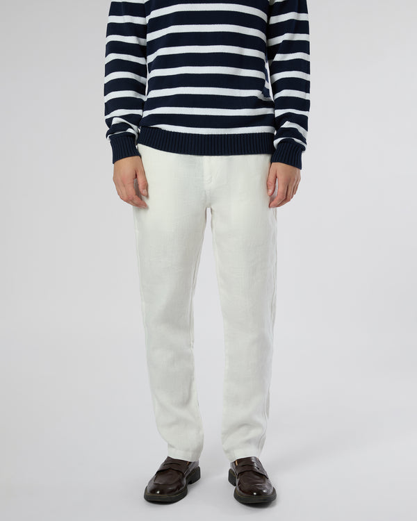 Onia Linen Trouser White