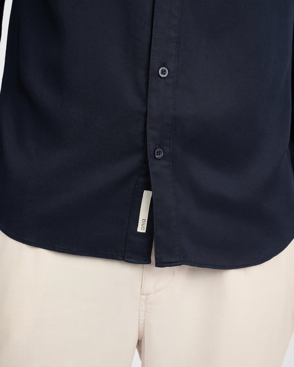 Onia Lyocell Long Sleeve Shirt Midnight