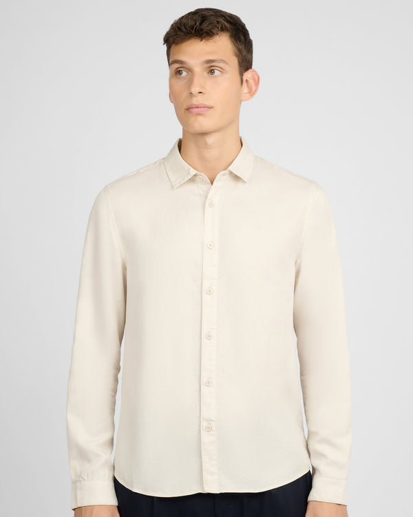 Onia Lyocell Long Sleeve Shirt Stone