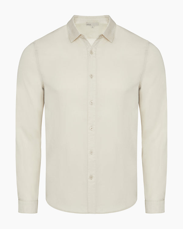 onia Lyocell Long Sleeve Shirt Stone