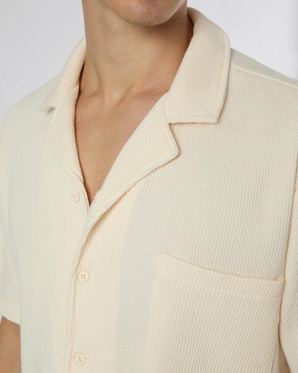 Onia Macro Waffle Vacation Shirt Salt