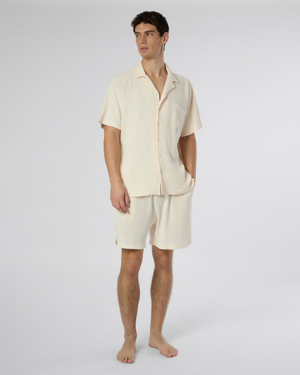 Onia Macro Waffle Vacation Shirt Salt