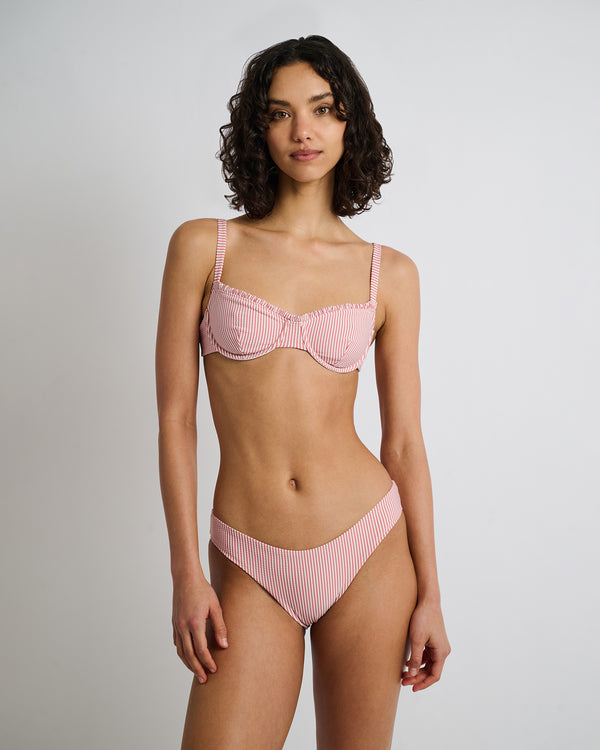 onia Marilyn Bikini Top Rosette/White