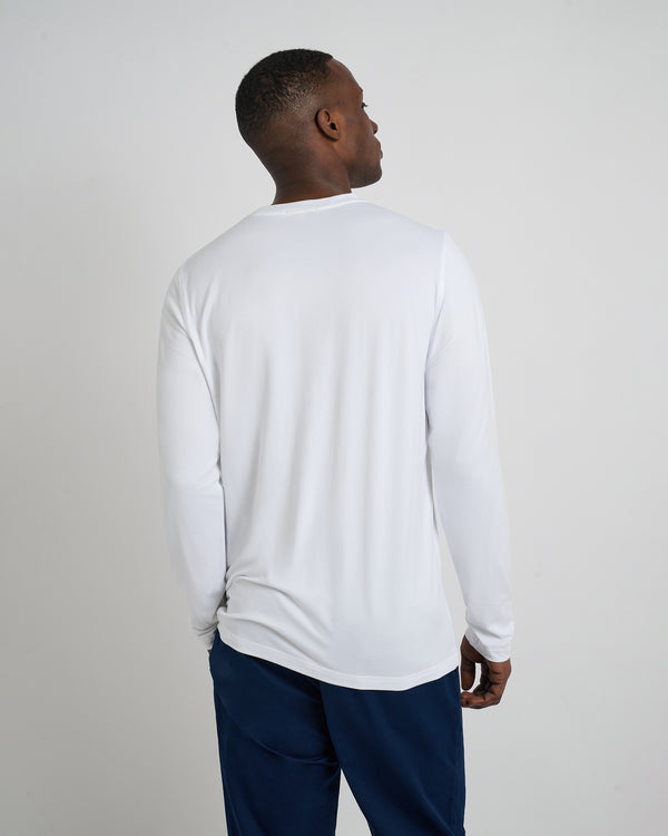 Onia Men's Long Sleeve Sun Tee White