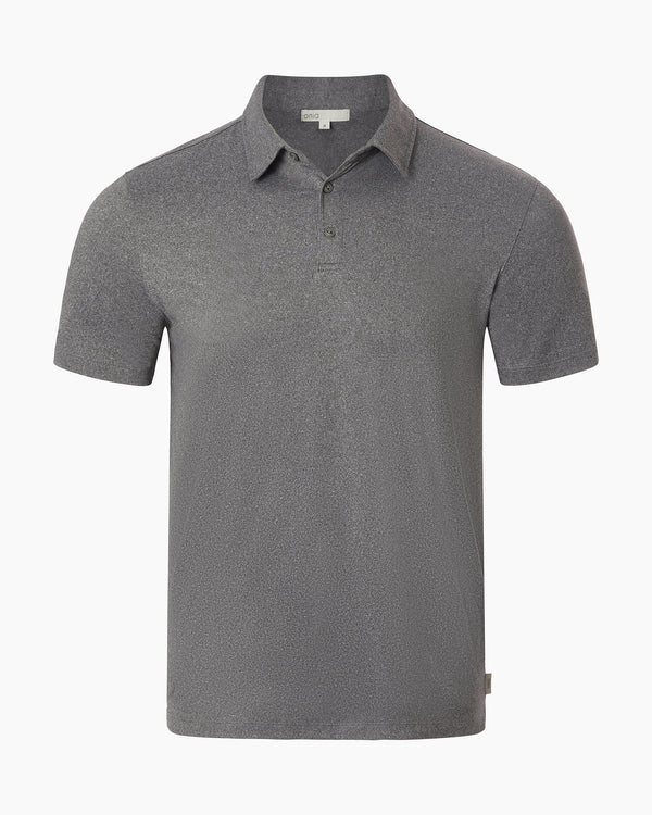 onia Men's Sun Polo Dark Heather Grey