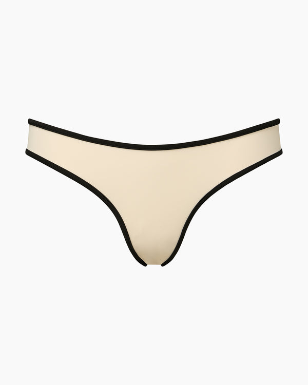 Onia Milly Bikini Bottom Egret/Black