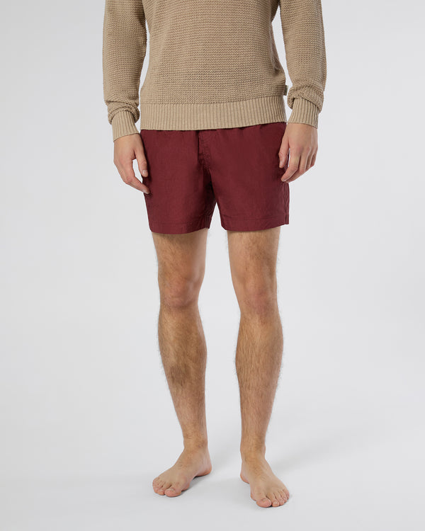 Onia Nylon Crinkle 5" Swim Trunk Brick