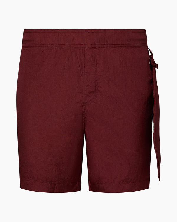 onia Nylon Crinkle 5" Swim Trunk Brick