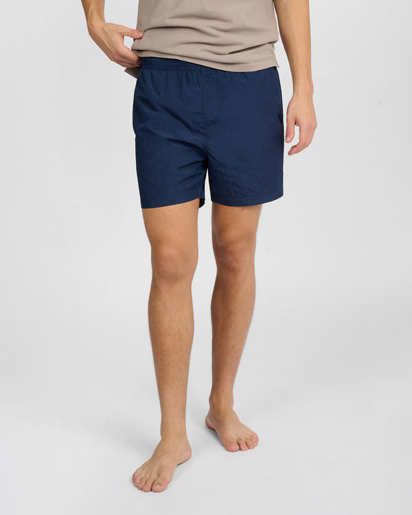 Onia Nylon Crinkle 5" Swim Trunk Deep Navy