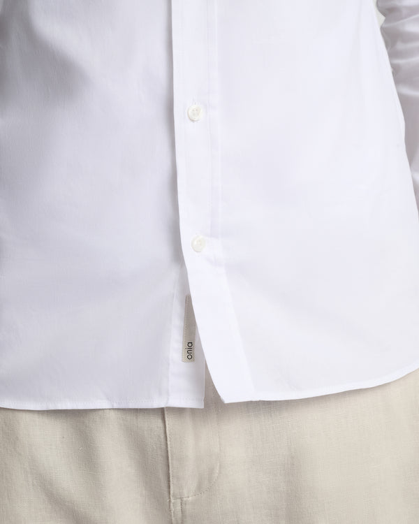Onia Oxford Long Sleeve Button Down Shirt White