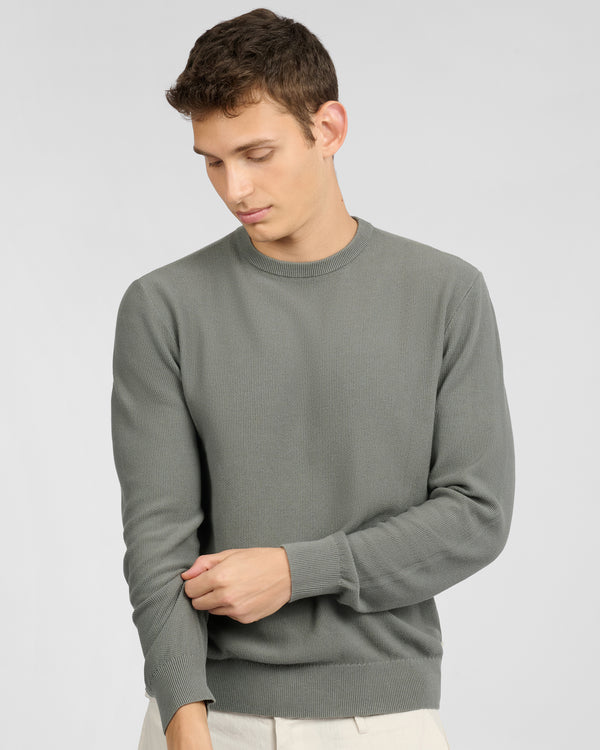 Onia Pique Crewneck Sweater Agave
