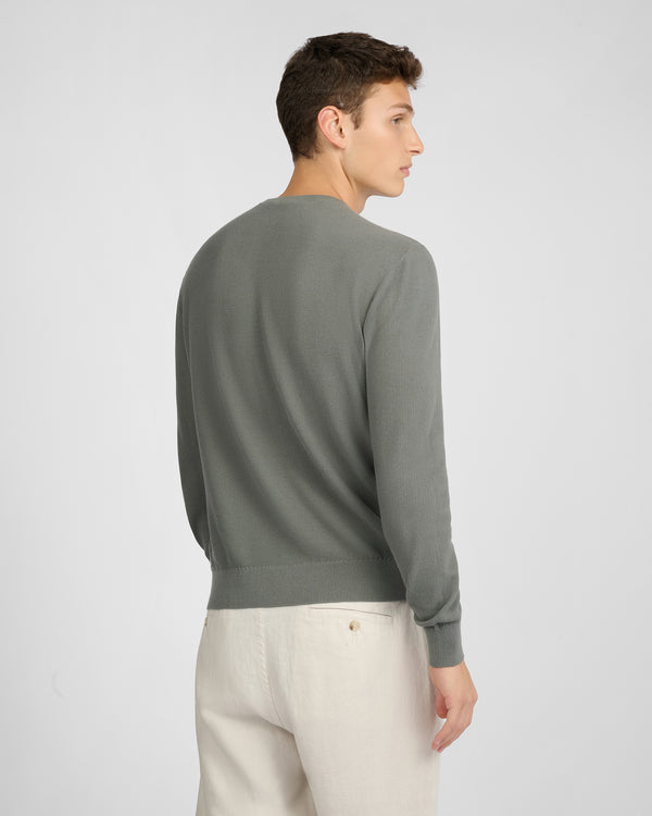 Onia Pique Crewneck Sweater Agave