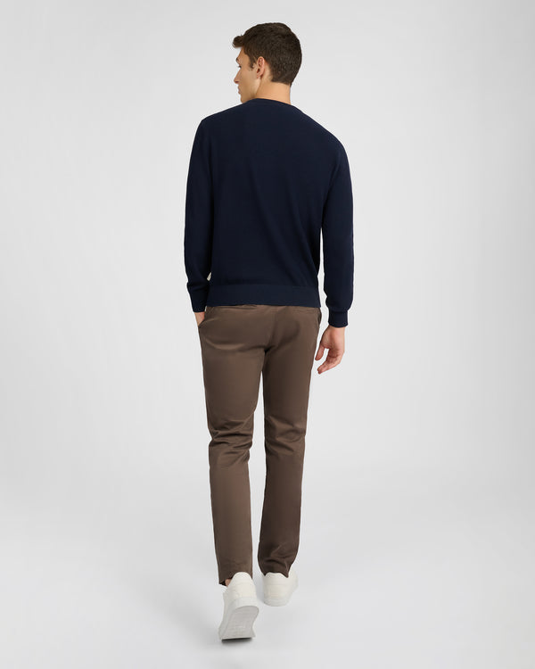 Onia Pique Crewneck Sweater Midnight