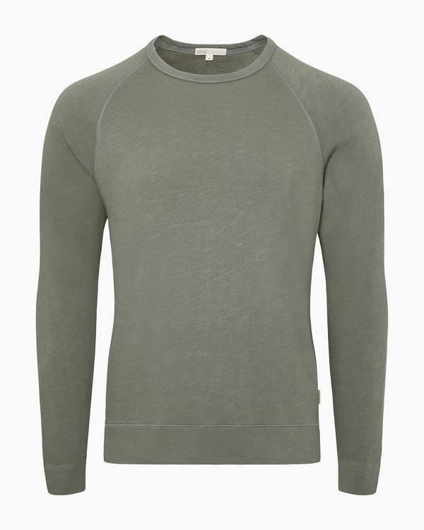 onia Slub Terry Crewneck Sweater Agave