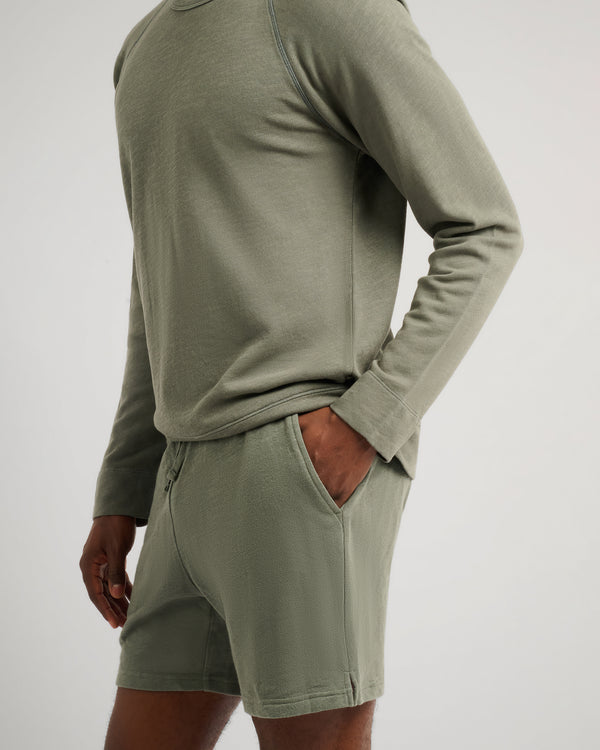 Onia Slub Terry Short 6" Agave