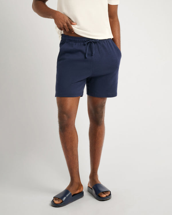 Onia Slub Terry Short 6" Deep Navy