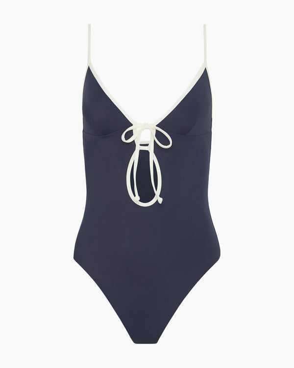 Onia Soleil One Piece Noir Navy/Egret