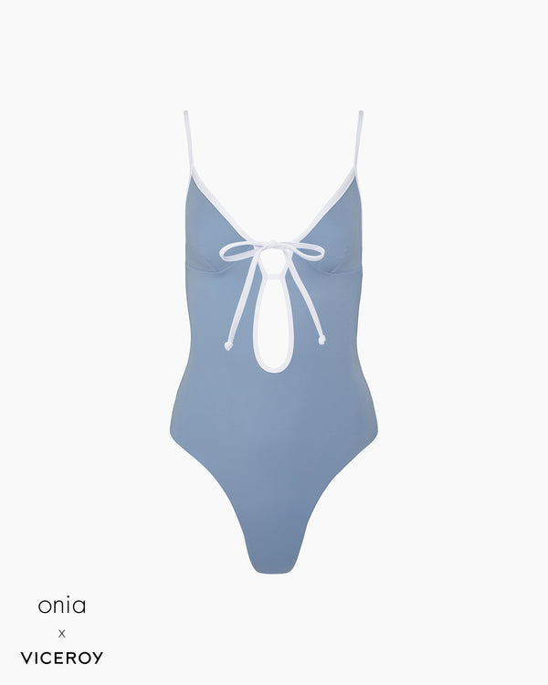 Onia Soleil One Piece Powder Blue White