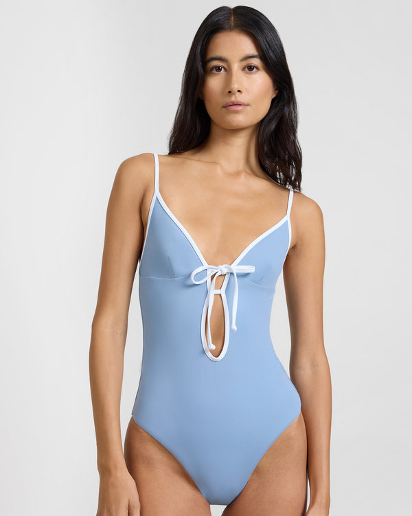 Onia Soleil One Piece Powder Blue White