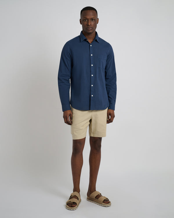 Onia Stretch Linen Pull-on Cargo Short Sand