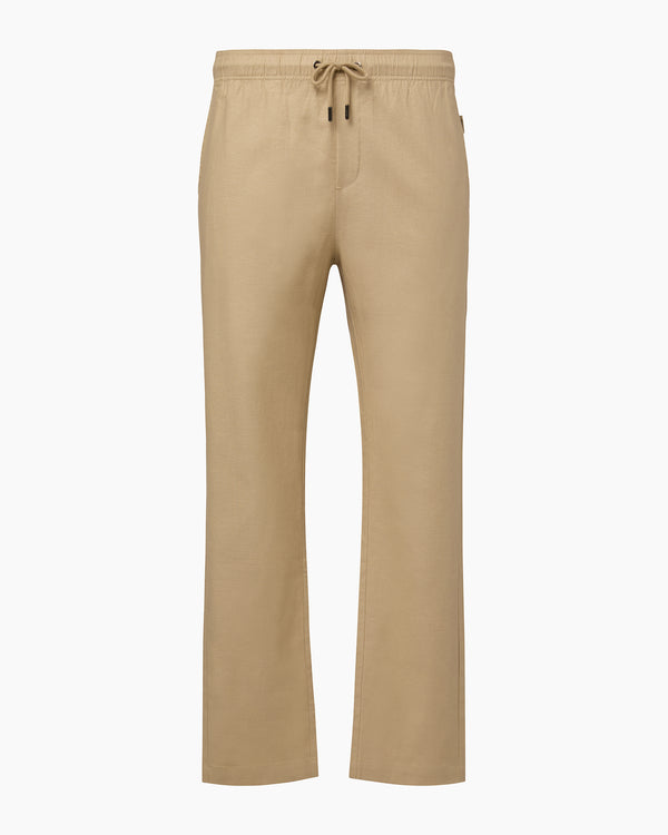 onia Stretch Linen Pull-on Pant Sand