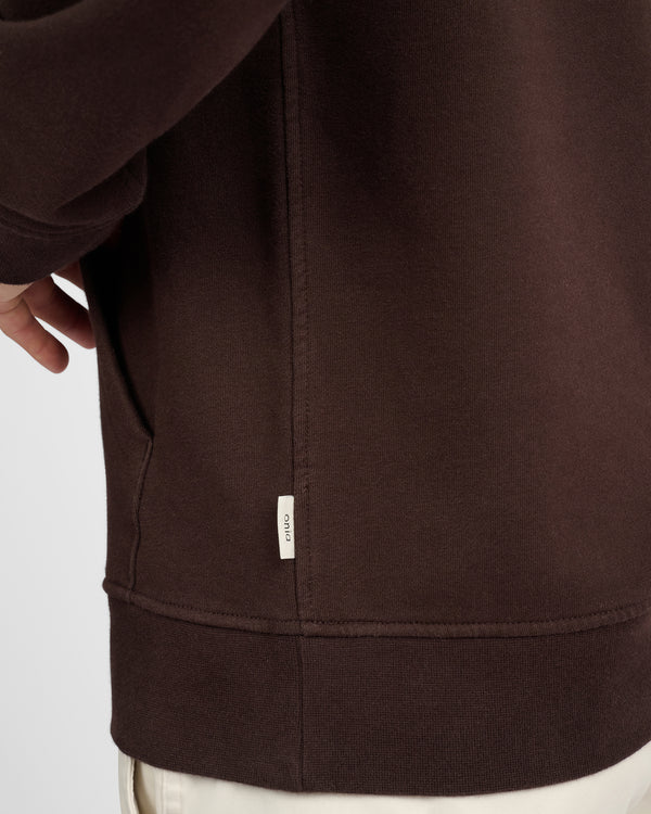 Onia Stretch Terry Pullover Hoodie Dark Java