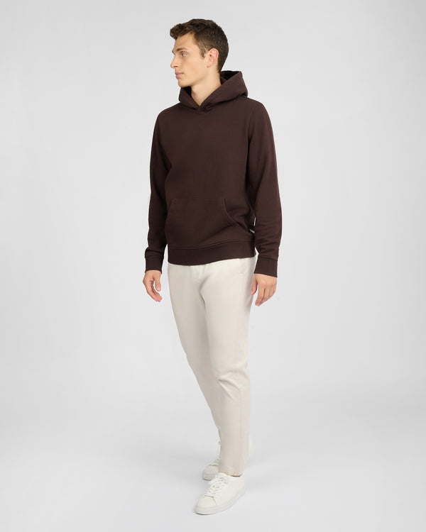 Onia Stretch Terry Pullover Hoodie Dark Java