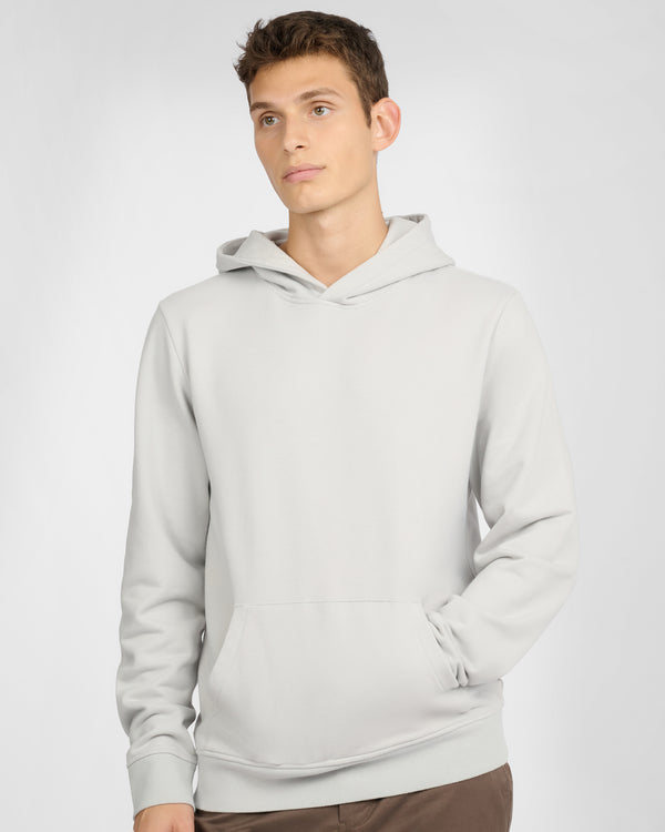 Onia Stretch Terry Pullover Hoodie Lunar Grey