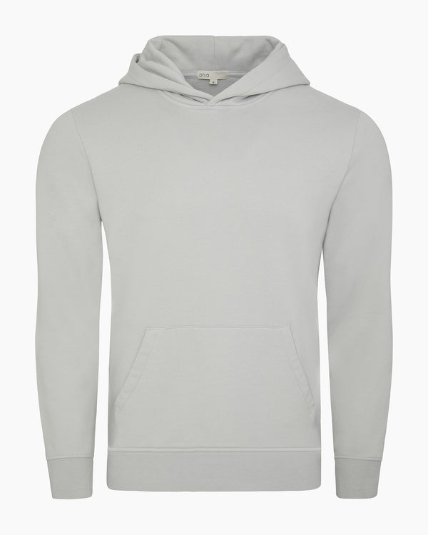 onia Stretch Terry Pullover Hoodie Lunar Grey