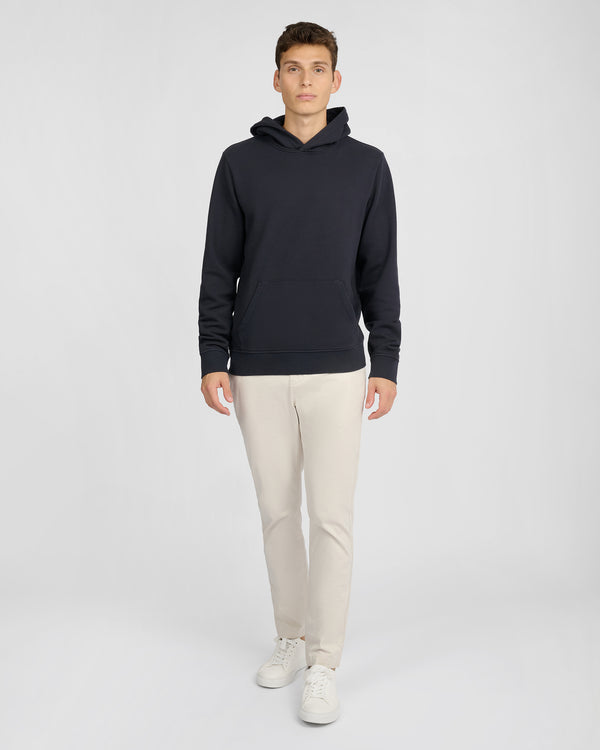Onia Stretch Terry Pullover Hoodie Midnight
