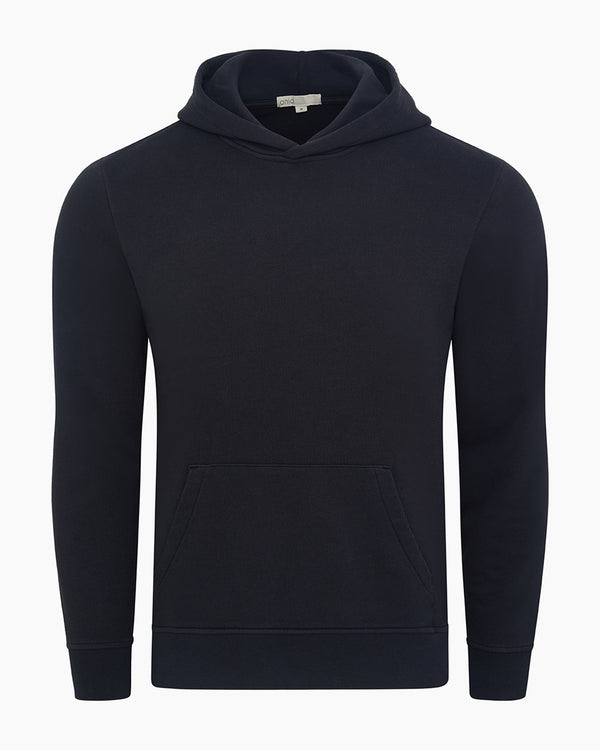 onia Stretch Terry Pullover Hoodie Midnight