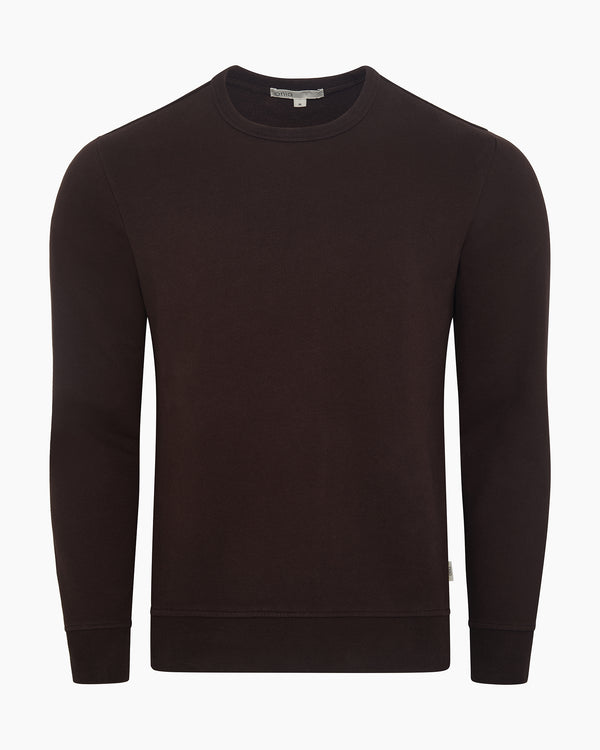 onia Terry Crewneck Sweater Dark Java