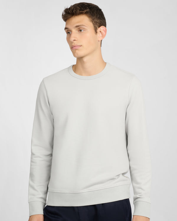 Onia Terry Crewneck Sweater Lunar Grey