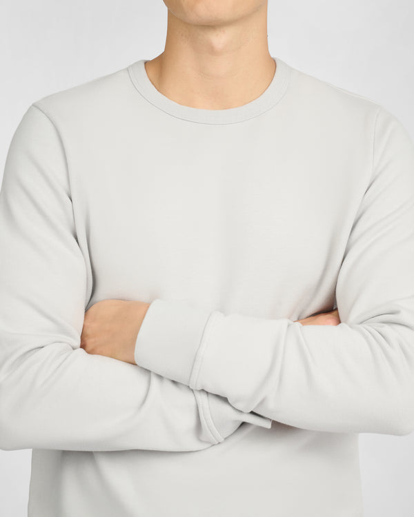Onia Terry Crewneck Sweater Lunar Grey