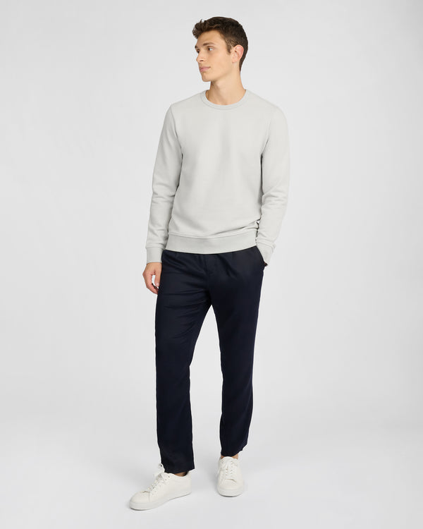 Onia Terry Crewneck Sweater Lunar Grey
