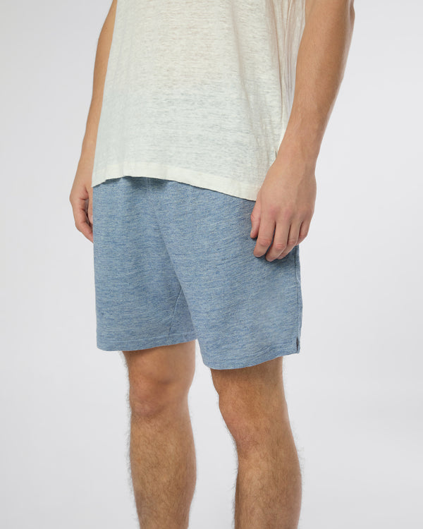 Onia Terry Linen Short 6" Light Blue