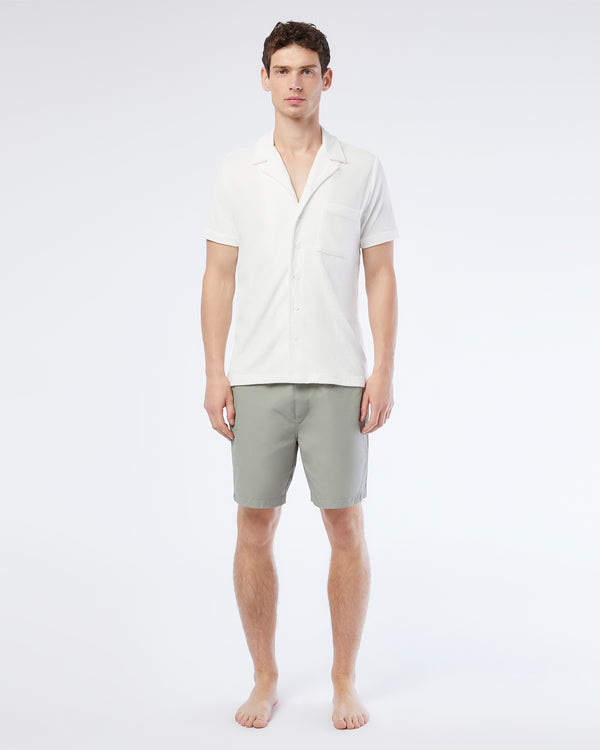 Onia Towel Terry Camp Shirt White