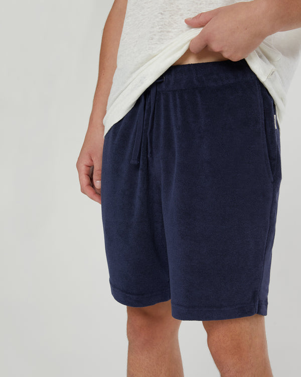Onia Towel Terry Pull-on Short Deep Navy